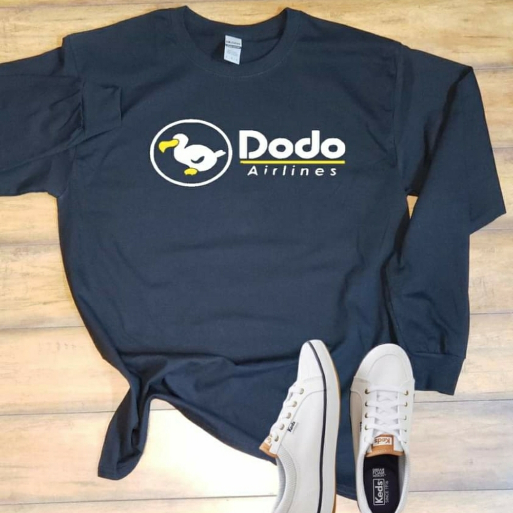 Solid Black DAL Long-sleeved Tee
